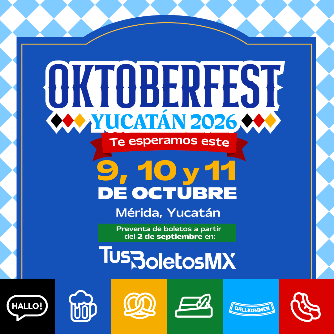 Cartel oficial del Oktoberfest Yucatán 2026